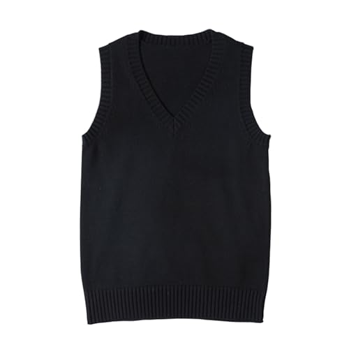 ZUEVI Women's Sweater Vest Classic V Neck Uniform Pullover Knitwear Tops Sleeveless Knitted Sweaters...