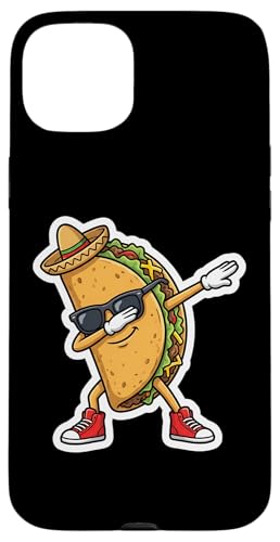 Dabbing Taco Cinco de Mayo �ʔ��� ���L�V�R���� Dab �L�b�Y �j�̎q �X�}�z�P�[�X iPhone 15 Plus �p