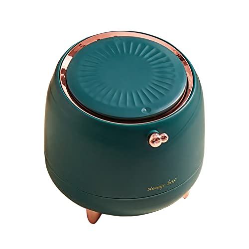Basurero mini con tapa para escritorio color verde