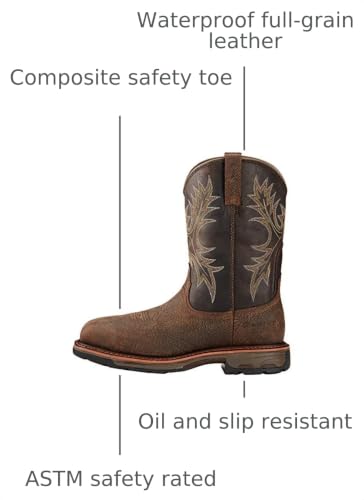 Image of Ariat Men's Workhog Waterproof Composite Toe Work Boot