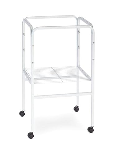 Tubular Bird Cage Stand White
