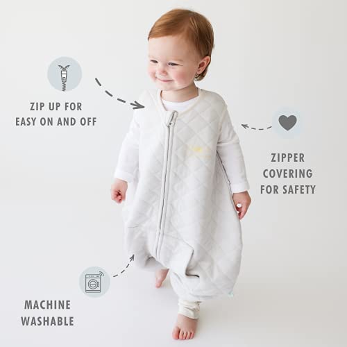 Tealbee Dreamsuit: Toddler Sleep Sack With Feet 2T 3T - 1.2 Tog Four Season Baby Wearable Blanket For Walkers - Bamboo, Organic Cotton Sleeping Bag - Sunshine #TOP2