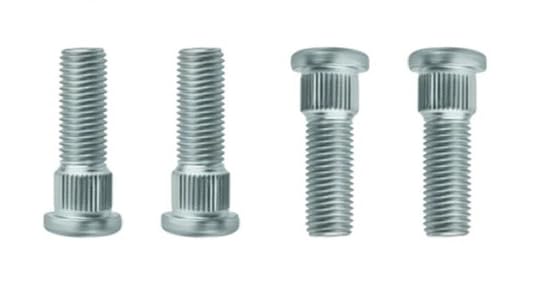 4pcs Rear Wheel Hub Brake Drum Lug Bolts Stud M12*1.25 Thread Replacement for Yamaha G1 G2 G5 G11 & (G8 G9 Gas Models) & 07-14 G29 Golf Cart