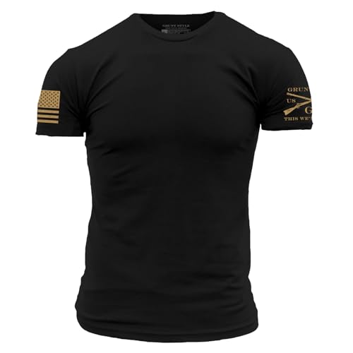 Image of Grunt Style Basic Crew Pack - USA, American Graphic Tee, Patriotic, Everyday, T-Shirts for Men Pack
