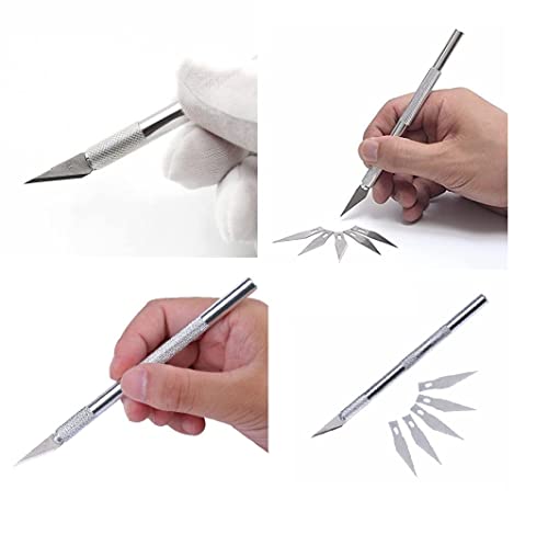 Image of Deziine�.Fx Detail Pen Knife with 20 Interchangeable Blades for Carving & Mat Cutter Cutting