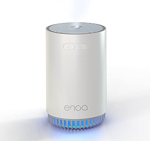 Mini Umidificatore Natalizio 240 Ml Effetto Legno Con LED 7 Colori E Babbo Natale - Silenzioso, USB