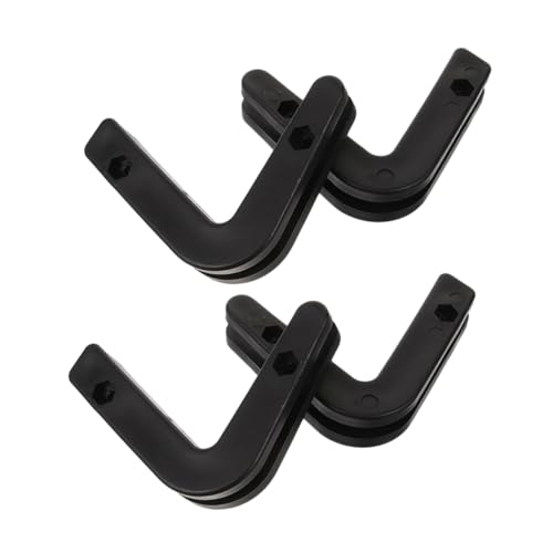 SKISUNO 4pcs Weight Lifting Hooks Barbell Hanger -Mounted Barbell Storage Smooth Pp Material