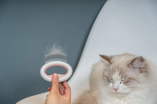 Kukerose Cat Comb, Cat Grooming Comb, Cat Massage Comb, Pet Short Hair Removal Massaging Tool, Cute Shell Comb for Dog Puppy Rabbit Bunny, Painless Cat Combs for Deshedding. - Image 7