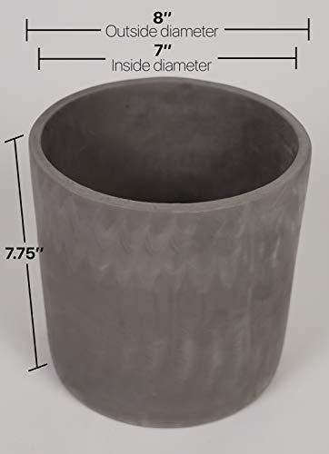 Finehous Cement Planter Pot With Drainage For Indoors – Medium Concrete Planter Pot #TOP6