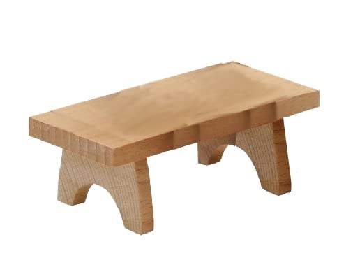 Kuhnert Drechslerei Osterdekoration/Osterhase - Kuhnerthase Zubehör: Bank aus Massivholz, Sitzgelegenheit aus Holz, Maße: ca. 8 x 3 x 3 cm, EIN Original aus dem Erzgebirge, Made in Germany