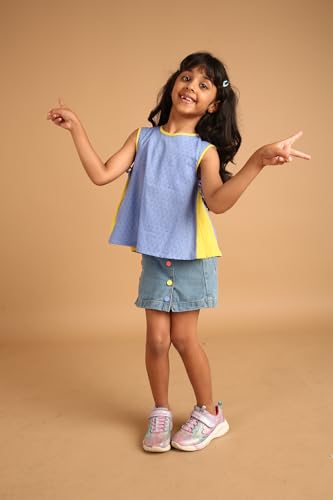 Image of Pilolo Kids Pocket Denim Shorts for Girls