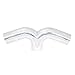 Spectre Performance 97988 4" Y - 180? Mandrel with 6" Leg