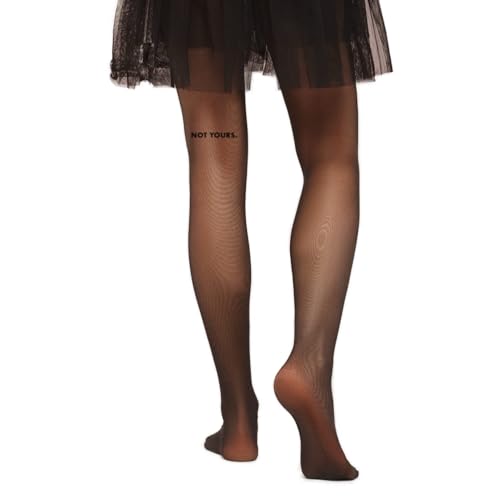 Velvet Ink Womens Sheer Pantyhose Bold and Playful Hosiery for Everyday Confidence (US Alpha Large Regular Regular NOT YOURS)