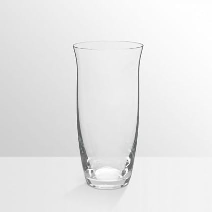 Bohemia Crystal Glass Vase 255mm,Set of 1, Transparent,Non Lead Crystal