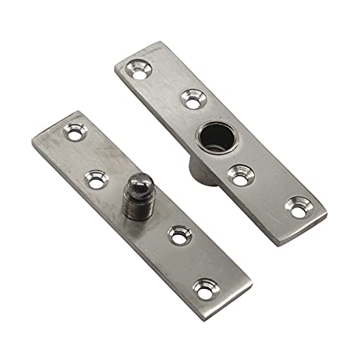 100mm Door Pivot Hinge Stainless Steel Up Down Shaft Hinge (2 Pieces) - Image 3