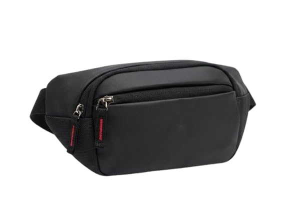Waist Bag for Men & Women | Waterproof Fanny Pack with Adjustable Strap | Lightweight Crossbody Chest Bag for Travel, Running, Hiking & Daily Use | Black-image-24