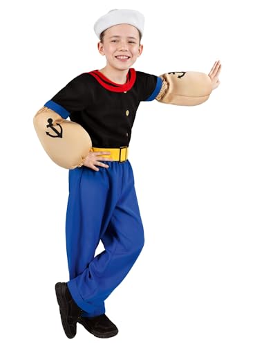 Maskworld Déguisement Popeye pour Enfants, Carnaval, Comic (Taille: Adulte L)