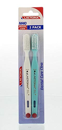 Lactona Escova de dentes M40 Medium Duo, 2 peças