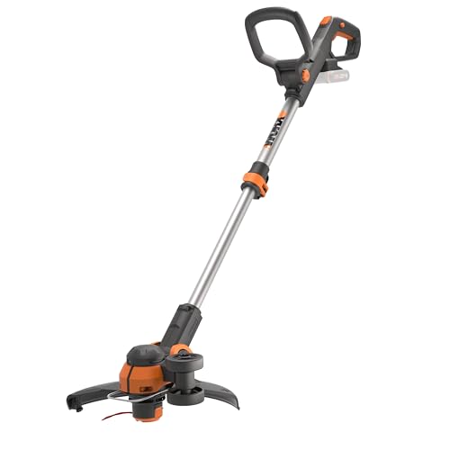 WORX Coupe-Bordures 2 en 1 sans Fil 20V WG163E.9, diamètre de 30 cm, se transforme en Dresse-Bordures, poignée Amovible, Capot de Protection, tête Amovible...