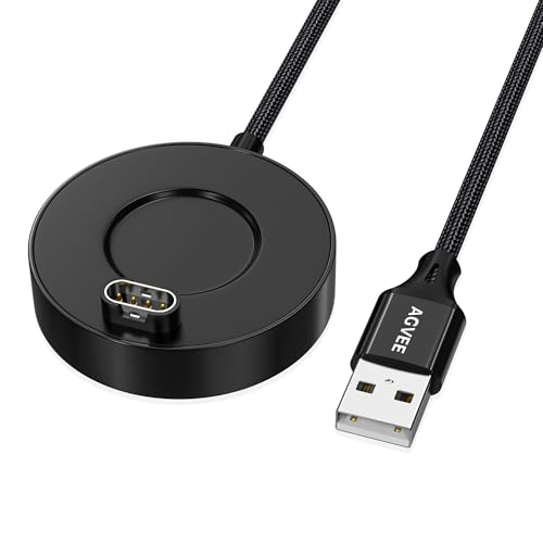 AGVEE 5ft Charger Dock for Garmin Watch, Ultra Thin, Aluminum