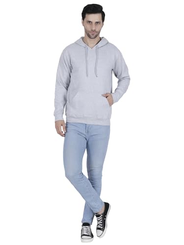 Image of Mastyle Men's Solid Hoodies |100% Rich Cotton Fleece 400 GSM | Wrinkle Free