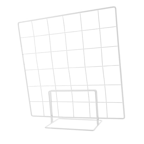 BESTYASH Multi-functional Wire Grid Display Rack for Art Area Market Stalls Photo Jewelry Display