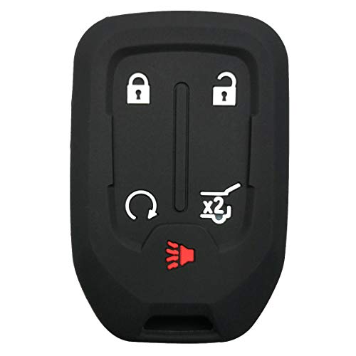 Coolbestda 5-Button Smart Rubber Key Fob Remote Control Protective Cover Case