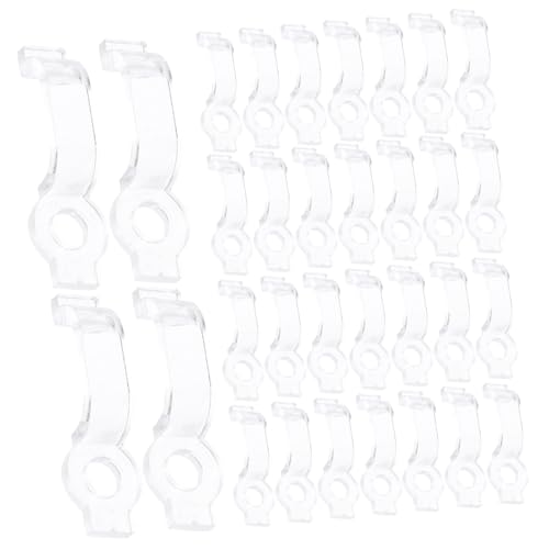 SHINEOFI 100Piezas Clip De Montaje LED Transparente Clips De Fijación Para Accesorios Para Instalación De Iluminación LED Portavasos De Clips