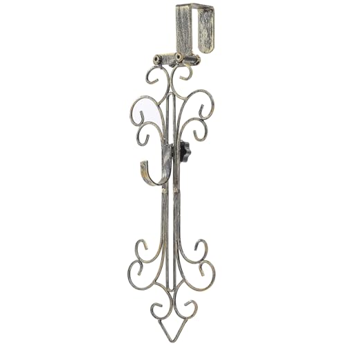 Wreath Hanger for Front Door, Over Door Wreaths Hangers, Adjustable