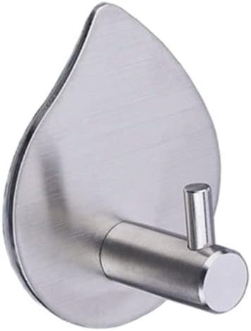 10Pcs Stainless Steel Hook Black Towel For Bathroom Clothes Bedroom Robe Coat Home Accessories