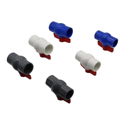Válvula de bola de PVC U de 40mm y conector de reparación para tubos de agua 4