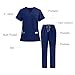 Scrubs Set for Men Nurse Uniform Classic V-Neck Stretch Top & Jogger Pants with Multi Pocket for Nurse Workwear