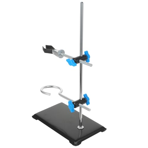 BELLIFFY Strong Support Portable Iron Stand Miniature Lab Stand Metal Rack for Chemistry Lab Random Style