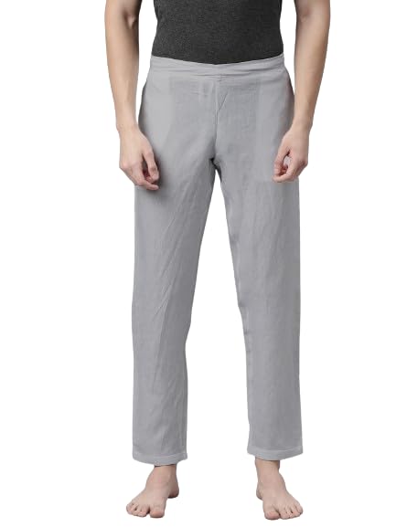 Image of Ecentric eco-Friendly Hemp Men Comfortable Solid Lounge Pants| Antimicrobial|UV Resistance|Casual wear Track Pant /Pyjama for max Comfort with Pocket 2