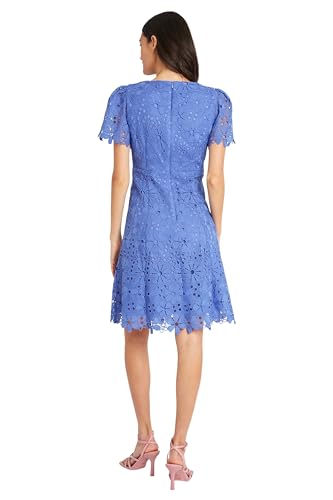 Image of Maggy London Women's V-Neck Short Sleeve Floral Knee Length Dress for Women | Wedding Guest Dresses for Women