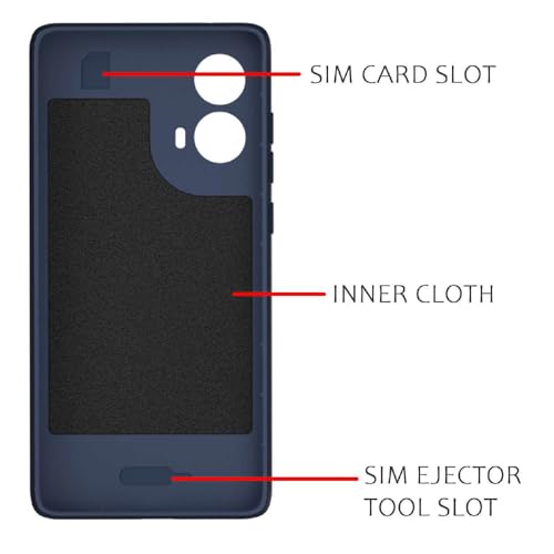 Image of Shockproof Case for Motorola Moto G85 5G | Full Camera Protection | TPU Flexible Back Cover for Motorola Moto G85 5G (Steel Blue)
