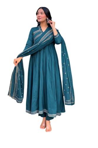 MITZO Women Kurta with Palazzo & Dupatta