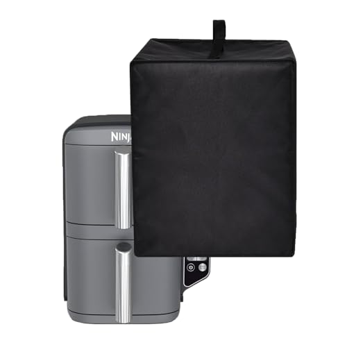 Amerbtech - Capa para fritadeira a ar resistente ao calor, resistente à água e ao pó, capa protetora para Ninja Double Stack XL fritadeira sem óleo SL400EU (preto)