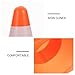 HONMEET 2 Pcs Football Training Marker Cones Bright Orange PE Material Outdoor Game Cones for Soccer Basketball Agility Drills and Event Marking
