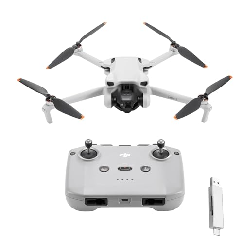 DJI Mini 3 – Lightweight 3x Mechanical Gimbal Mini Camera Drone with 4K HDR Video, 38-min Flight Time, up to 32800ft (10km) Video Transmission, True Vertical Shooting, GPS Auto Return Integrated