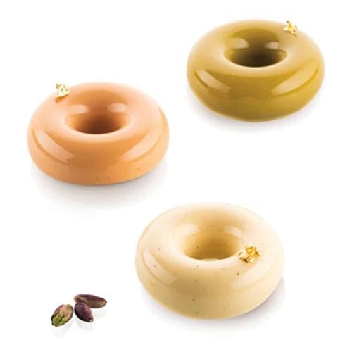 Silikomart Professional Donuts Gourmand 80 Molde de silicona 6 rosquillas Ø 72 mm