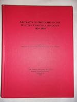 Abstracts of Obituaries in the Western Christian Advocate, 1834-1850 087195009X Book Cover