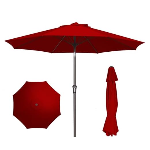 Best porch umbrella for wind PatioKingdom 9FT Outdoor Umbrella