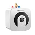 Electric Mini Tank Water Heater,4 Gallon Water Heater Under Sink Instant Hot Water,120V 1500W,Knob Temperature Adjustment,Wall or Floor Mounted, for RV,Camper, Kitchen, Food Truck