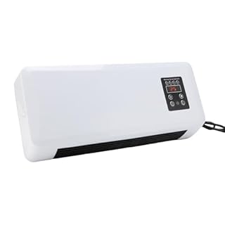 Yinhing Mini climatiseur mural silencieux portable 2 en 1 avec télécommande pour chambre à coucher, bureau, matériau ABS (prise américaine 110 V)