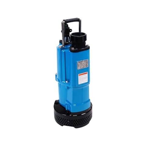 Tsurumi Pump NK2-15 3" 2HP Heavy Duty, High Head Submersible Dewatering Pump,Blue Cover