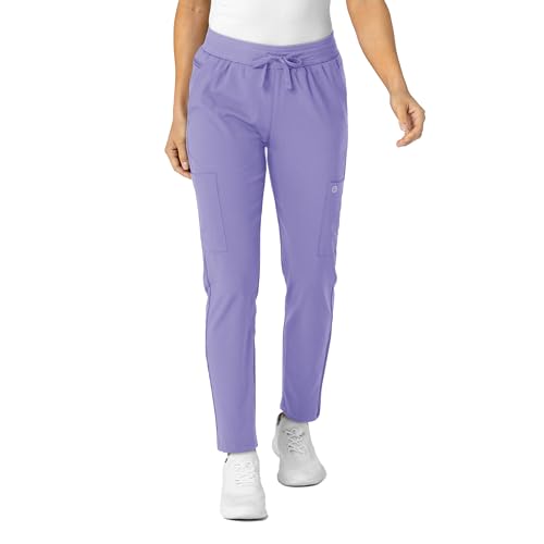 Image of Wink W123 Women's Flex-n-Reach Track Scrub Pant, Black, Large Petite