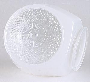 Satco 50-111 - White Clear Bottom Bath Shade