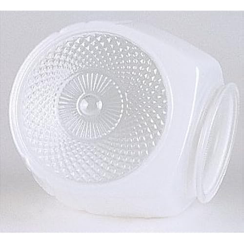 Satco 50-111 - White Clear Bottom Bath Shade
