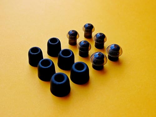 12pcs - S/M/L Eartips Compatible with Skullcandy Push Active, Sesh EVO, Dime 2 1, Grind, Indy Fuel True Wireless Earphones - Replacement Premium Memory Foam and Noise Isolation Earbuds (BMF-BNMH-C)